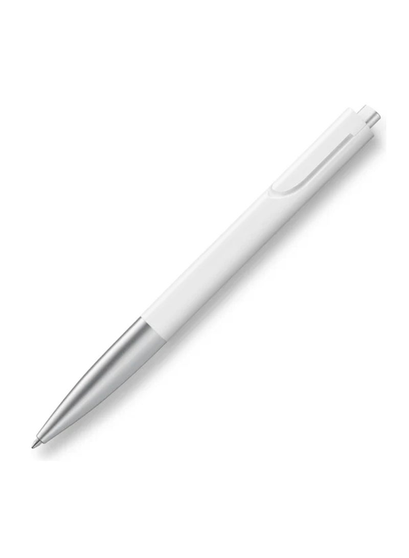 LAMY قلم حبر جاف قابل للسحب نوتو برأس متوسط حبر أزرق برميل أبيض - Image 1