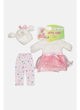 Rubies Toddlers Girl Little Lamb Costume 12-18 Months, Pink Combo  - Image 1