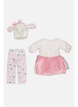 Rubies Toddlers Girl Little Lamb Costume 12-18 Months, Pink Combo  - Image 2
