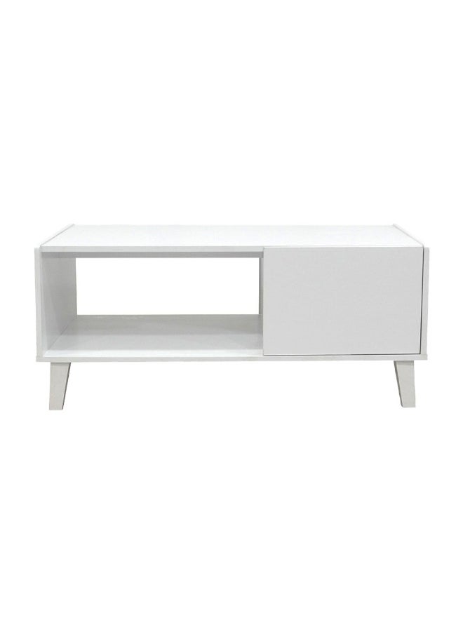 DANUBE HOME Supreme Coffee Table With Storage Modern And Stylish Living Room Table Durable Wooden Coffee Table With Hidden Storage Elegant Home DÃ©cor Space-Saving Design - White  - Image 5