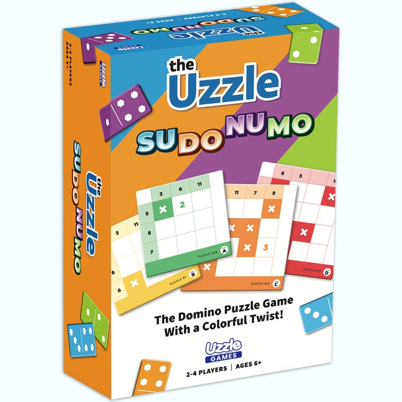 The Uzzle Uzzle Games Sudonumo Domino 24 Dominoes 120 Puzzles MultiLevel Difficulty AD 24 Players Ages 6 FastPaced Mind Games Travel Games for Family Fun - Image 3