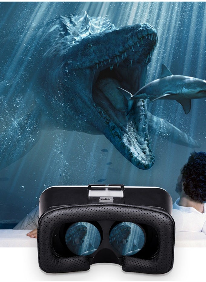 Pretocter - Virtual Reality VR Realistic Glasses,3D Headset Devices With Professional Gamepads, Smart Helmet Lenses Compatible with Mobile Phone - Image 1