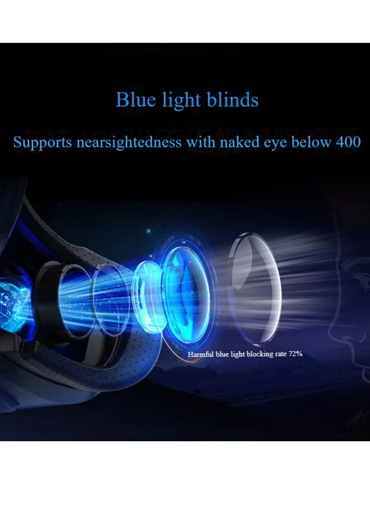 Pretocter - Virtual Reality VR Realistic Glasses,3D Headset Devices With Professional Gamepads, Smart Helmet Lenses Compatible with Mobile Phone - Image 1