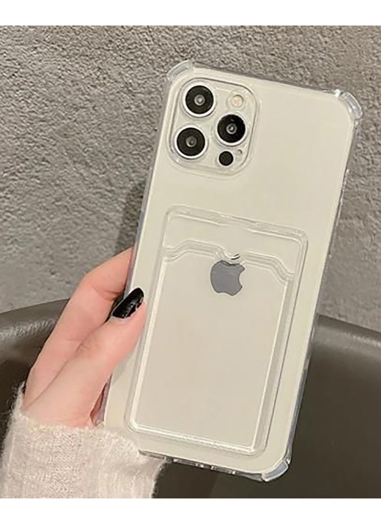 Generic - Iphone 15 Pro Max  Wallet Cover Transperent Case - Image 1