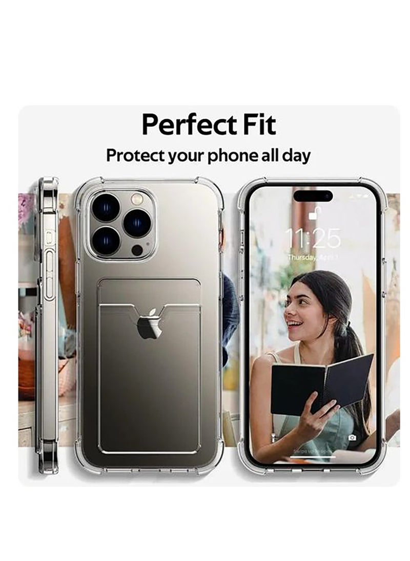 Generic - Iphone 15 Pro Max  Wallet Cover Transperent Case - Image 1