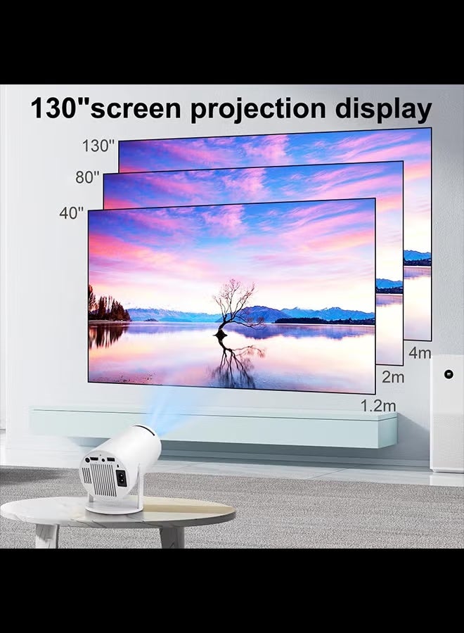 HY300 Android 5G Wifi Smart Portable Projector 1280 720P Full HD Office Home Theater Video Mini Projector Optical specifications White - Image 5