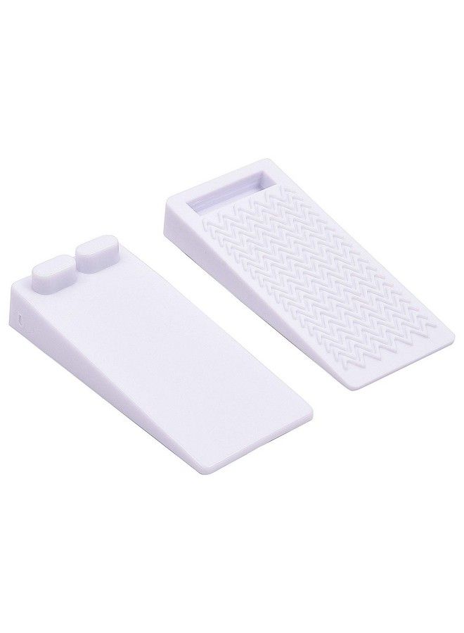 KitschKitsch قفل باب للأطفال 2 قطعة نوع ويدج لقفل الأبواب (أبيض) - Image 4