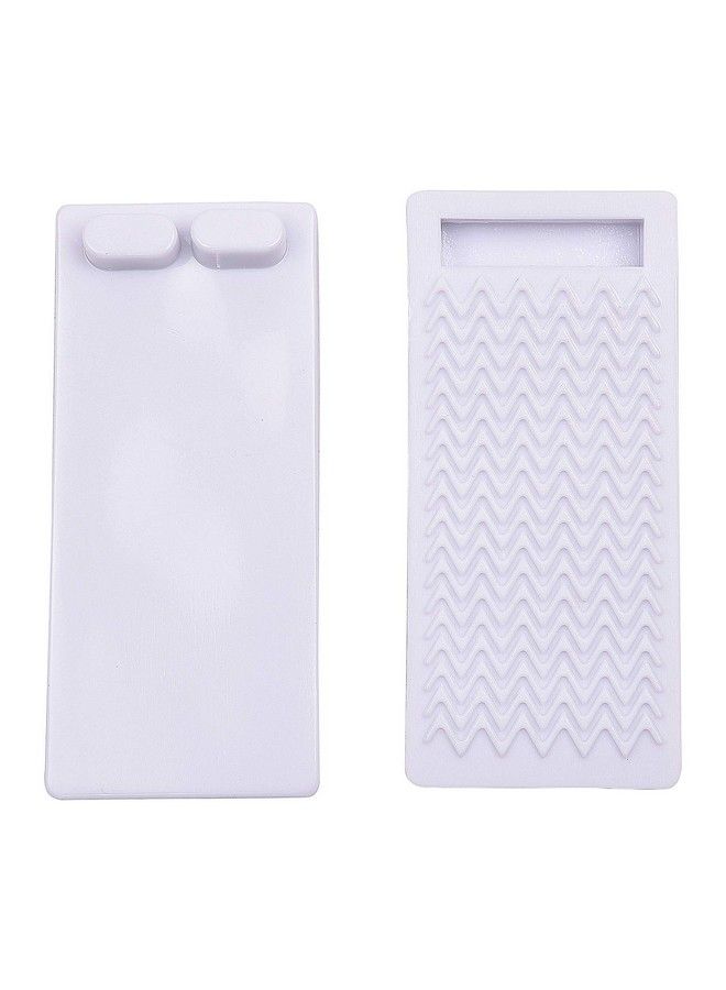 KitschKitsch قفل باب للأطفال 2 قطعة نوع ويدج لقفل الأبواب (أبيض) - Image 1