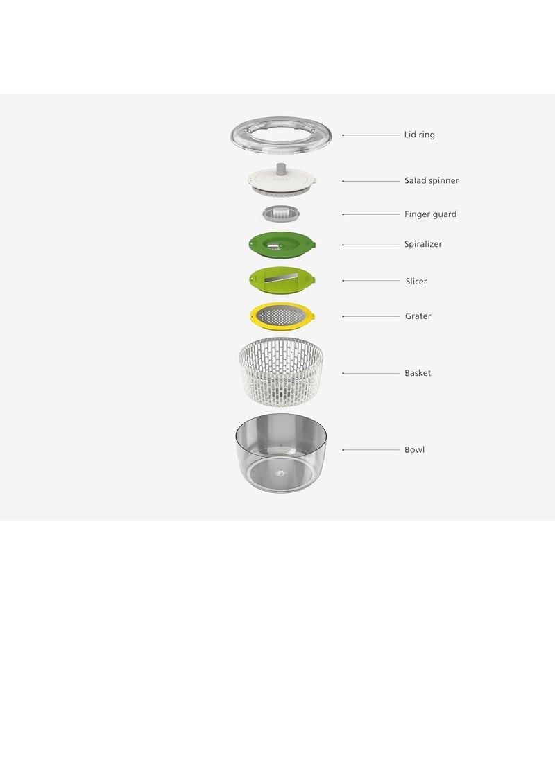 Joseph Joseph - Joseph Joseph Multi-Prep 4-Piece Salad Preparation Set - Multicolor - Image 1