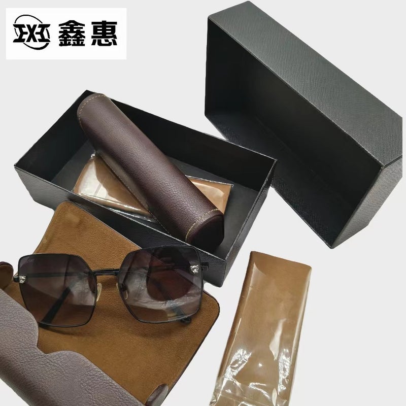 Anti-Pressure Handmade Pu Sunglasses Case, Anti-Fall, Portable Set For Men And Women, Suitable For Prescription Sunglasses, Storage For Sunglasses - Image 2