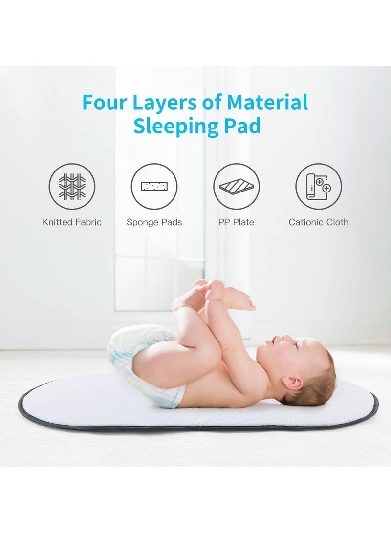 Portable Baby Bed Travel Bassinet, Foldable Infant Crib, Infant Nest, Detachable Sleeper Bassinets, Easy-to-Carry Travel Cots for Newborns, Babies, Toddlers with Mattress, Mosquito and Sunshade Net, Dark Grey - Image 5