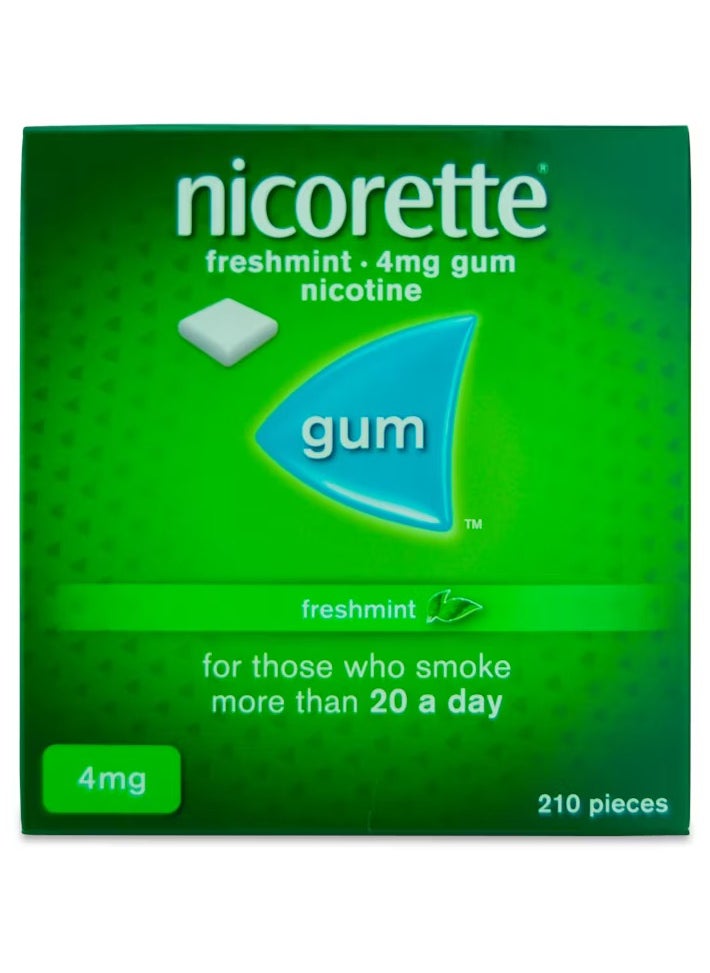 nicorette - Freshmint 4Mg Gum 210 Pieces - Image 1