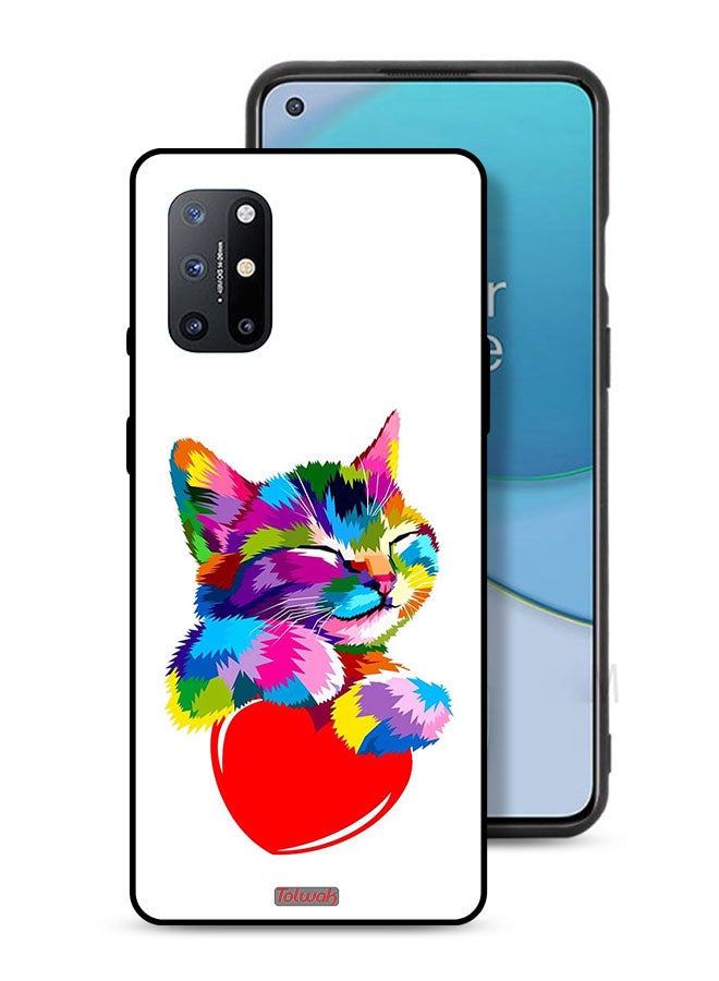 Tolwak OnePlus 8T 5G Protective Case Cover Colourful Kitten - Image 1