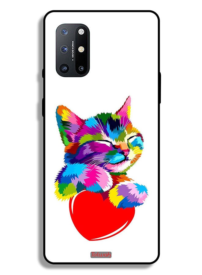 Tolwak OnePlus 8T 5G Protective Case Cover Colourful Kitten - Image 2