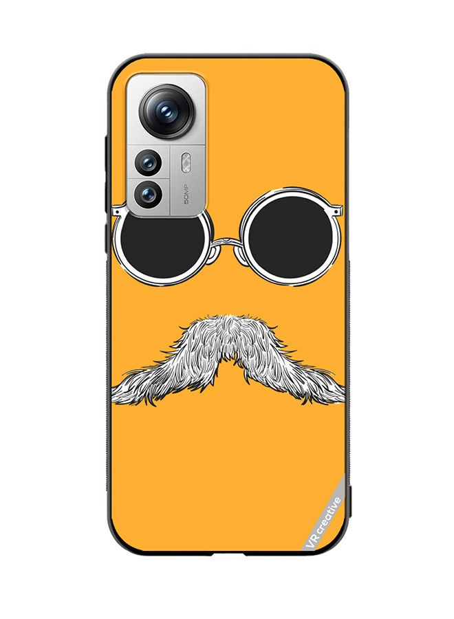 VR CREATIVE Protective Case Cover For Xiaomi 12 Pro Baba Mustaches Design Multicolour - Image 1