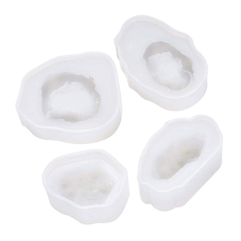Dofaxgo Natural Stone Resin Mold Crystal Quartz Rock Cluster Geode Druzy Gem Pendant Silicone Mold Diy Jewelry Decoration Resin Molds Home Decor - Image 1