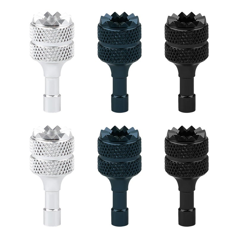 Motroce 6 PCS Drone Controller Sticks Detachable Aluminum Alloy Drone Joysticks Sticks Compatible with DJI Mini 3 ProAir 3Mavic 3 Pro RC RC 2 Replacement AccessoriesSilver Black Blue - Image 2