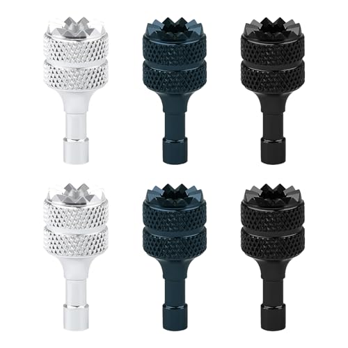 Motroce 6 PCS Drone Controller Sticks Detachable Aluminum Alloy Drone Joysticks Sticks Compatible with DJI Mini 3 ProAir 3Mavic 3 Pro RC RC 2 Replacement AccessoriesSilver Black Blue - Image 1