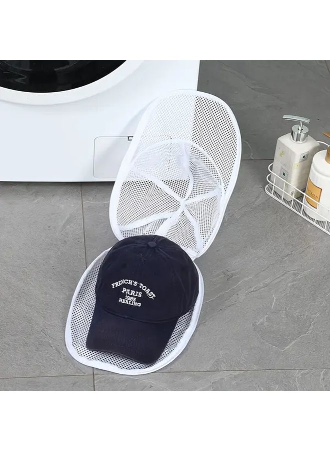 Durable Hat Washing Bag 2pcs Set with Support Stand Mesh Laundry Storage - Image 4
