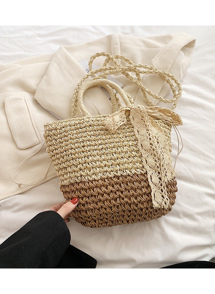 KUYING New Fashion Retro Style Grass Woven Women's Bag  - Image 1