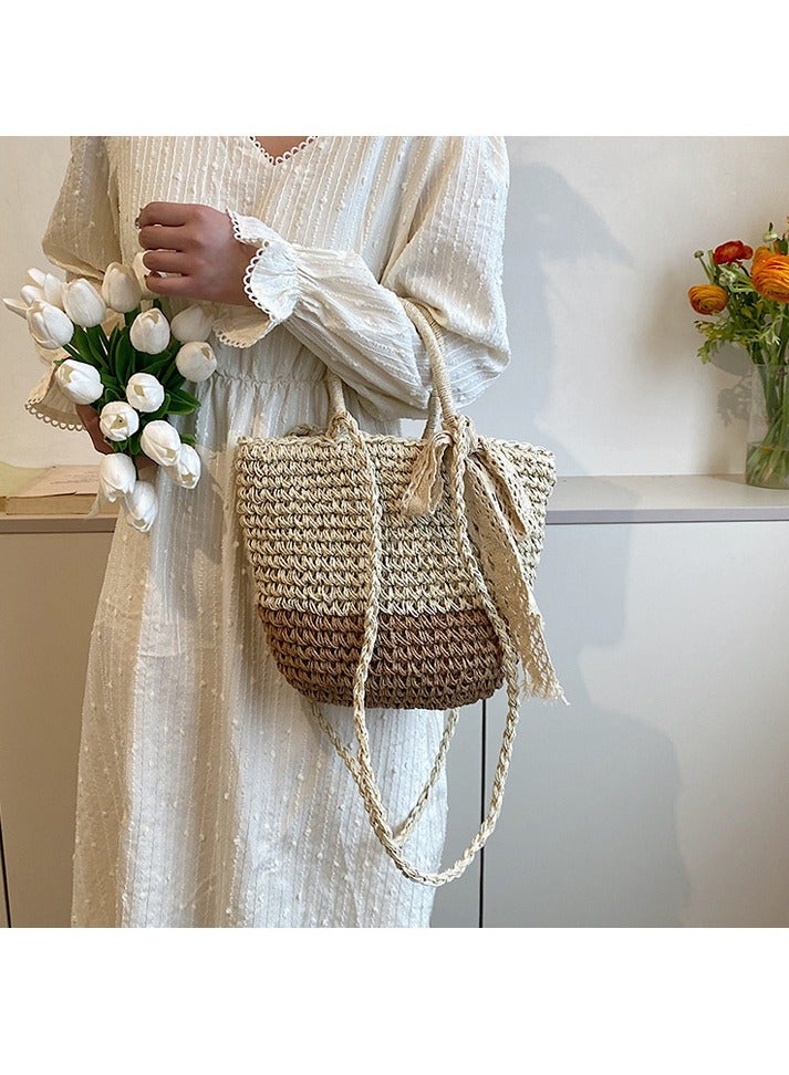 KUYING New Fashion Retro Style Grass Woven Women's Bag  - Image 2