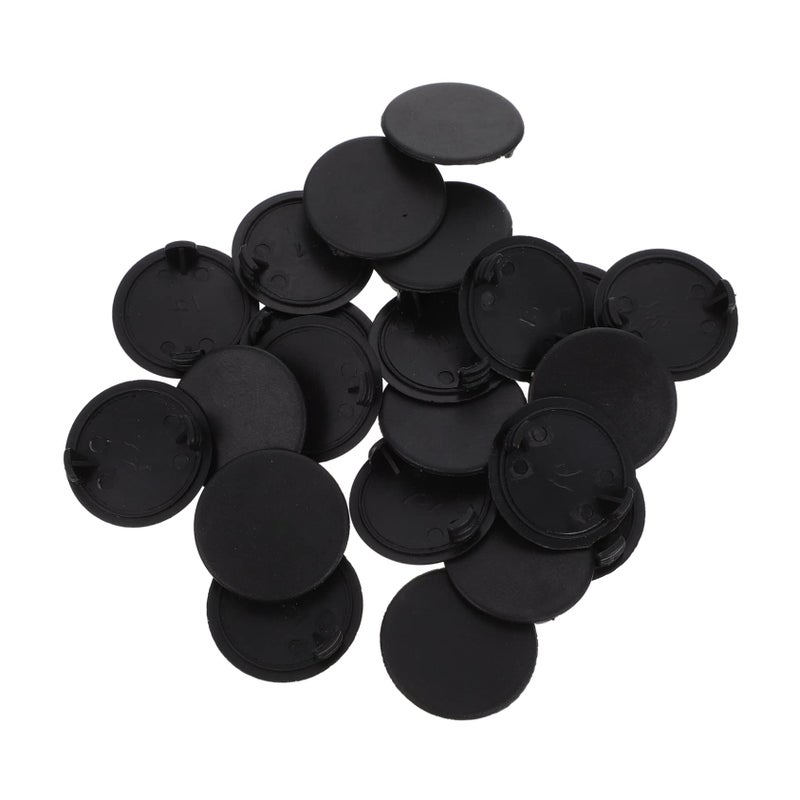 20pcs Black Round Piggy Bank Stoppers Plastic Coin Plugs For Secure Storage - Image 2