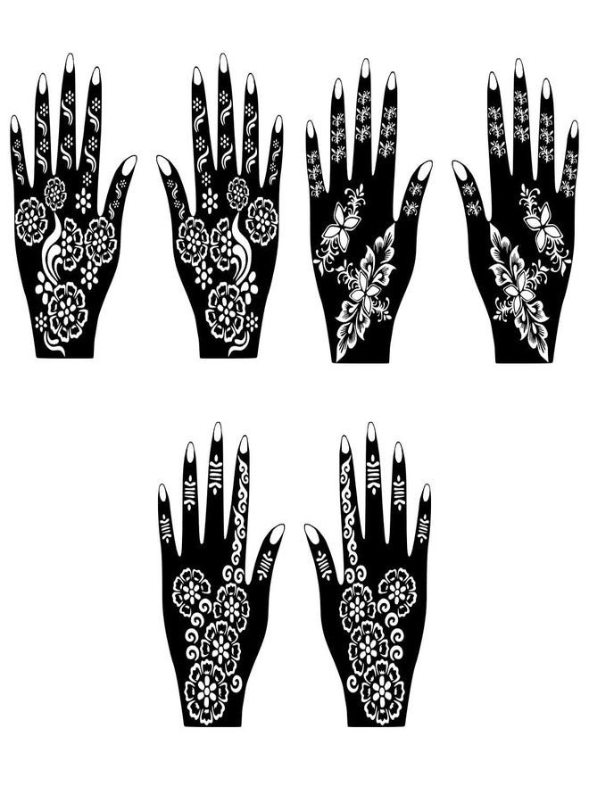 VANVATI Easy Apply Mehndi Stencil Sticker With Bloom Lines For Girls Attending Wedding - Image 3