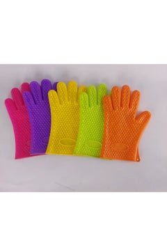 Generic Multi-colored silicone kitchen gloves  - Image 1
