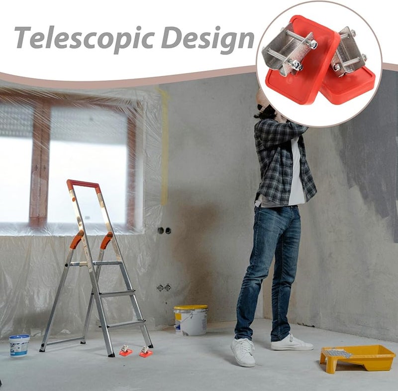 2Pcs Anti Slip Ladder Feet Pads Thickened Rubber Replacement Mats for Stable Support Floor Protection - Image 4