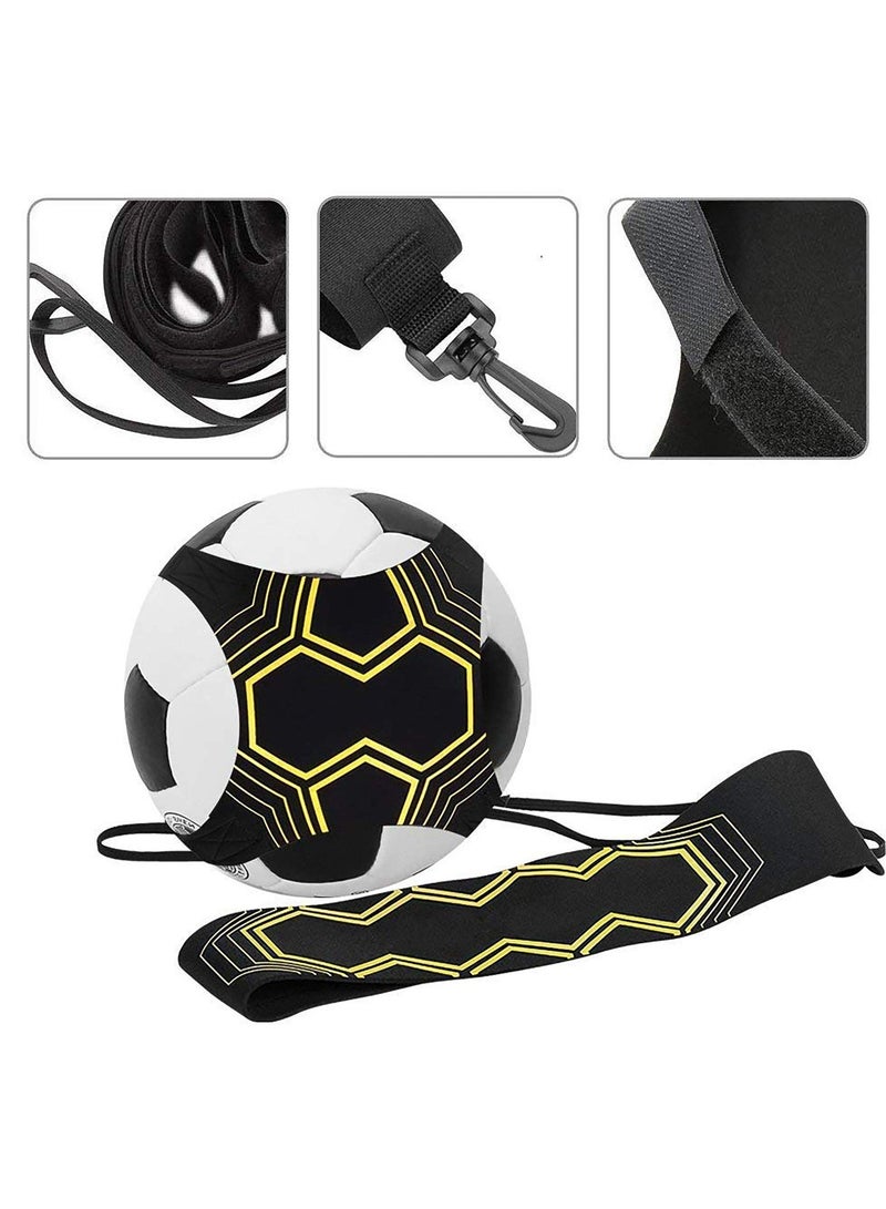 SYOSI Football Kick Trainer Training Equipment Soccer Aid Skills Improvement Solo Practice for Kids Adults Hands Free Universal Fits All Size Footballs  - Image 2