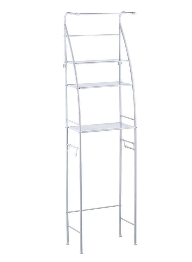 LAWAZIM Sailboat Toilet Rack With Towel 25x47x177cm | Toilet Shelf Bathroom Shelves Over Toilet, Above Toilet Storage Rack Bathroom Space Saver, Freestanding Space Saver Toilet Stands with 2 Hooks. - Image 4