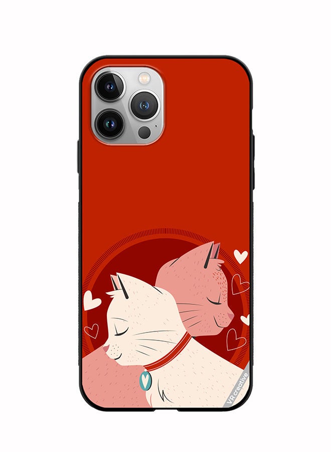 VR CREATIVE Protective Case Cover For Apple iPhone 11 Pro Max Love Cats Design Multicolour - Image 1