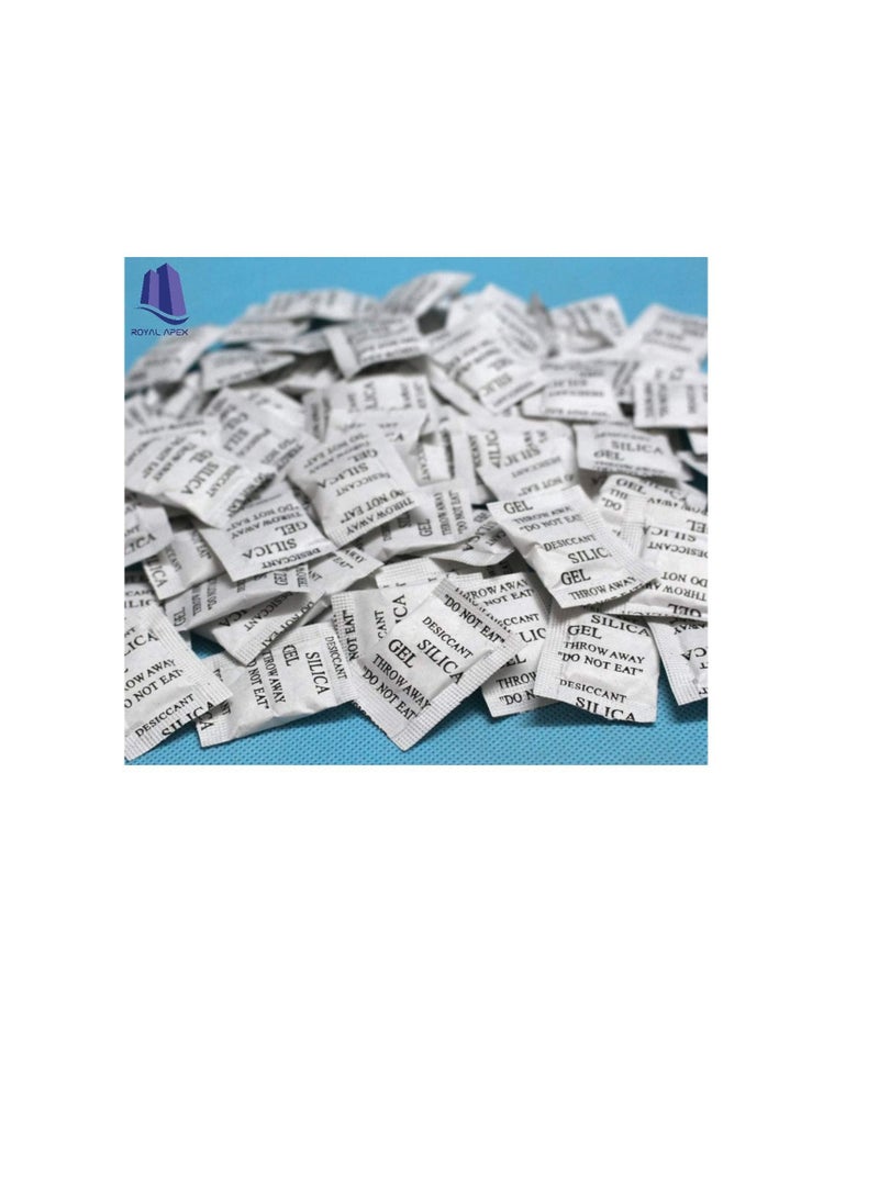 1g Pkt Non-toxic Pure Silica Gel Desiccant Damp Dehumidifier Room Kitchen Clothes Food Storage Moisture Absorber Bags (100Pcs Pkt) - Image 3