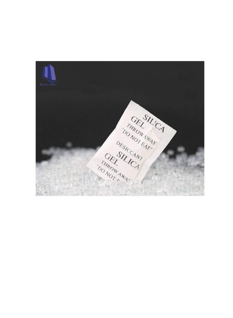 1g Pkt Non-toxic Pure Silica Gel Desiccant Damp Dehumidifier Room Kitchen Clothes Food Storage Moisture Absorber Bags (100Pcs Pkt) - Image 2