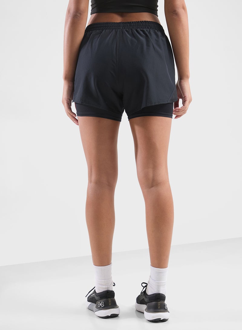 UNDER ARMOUR 2In1 Fly By Training Shorts - Image 2