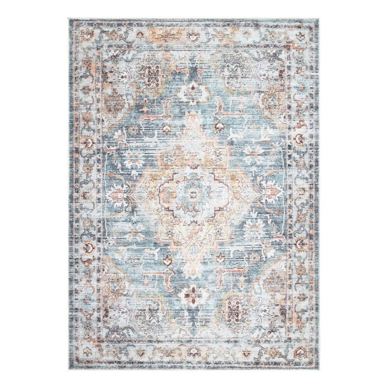 Bloom Rugs بلوم سجاد قابلة للغسل غير قابلة للانزلاق 3 '× 5' - طير/خوخ سجادة المنطقة التقليدية لغرفة غرفة المعيشة غرفة الطعام والمطبخ - الحجم الدقيق: 3 '× 5' - Image 2