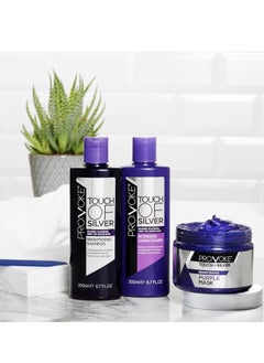 Provoke Touch of Silver Brightening Purple Shampoo and Intensive Conditioner 400ml Neutralises Yellow and Orange Tones Formulated With Violet and Blue Pigments  - Image 2