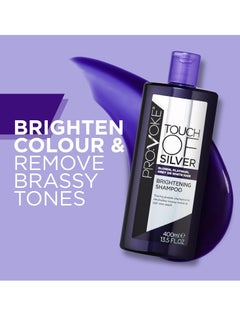 Provoke Touch of Silver Brightening Purple Shampoo and Intensive Conditioner 400ml Neutralises Yellow and Orange Tones Formulated With Violet and Blue Pigments  - Image 4