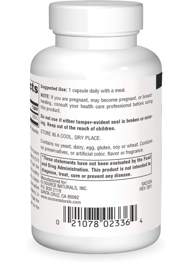 Source Naturals Vitamin D-3 5000 IU Dietary Supplement for Immune Health - Image 2