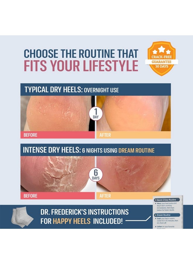 Dr. Frederick's Original Moisturizing Heel Socks For Cracked Heel Treatment 2 Pairs Stop Cracked Heels In Their Tracks - Image 5