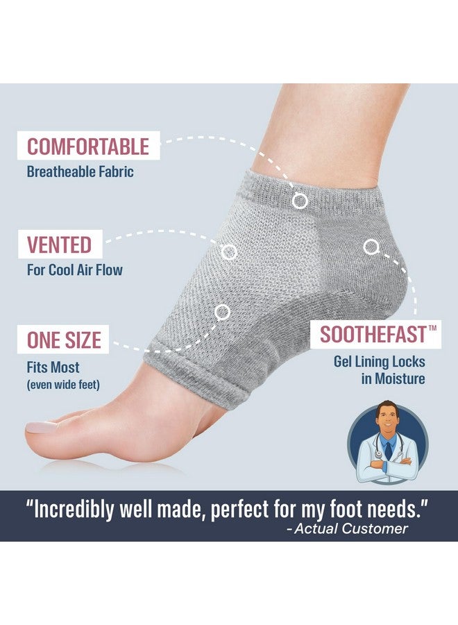 Dr. Frederick's Original Moisturizing Heel Socks For Cracked Heel Treatment 2 Pairs Stop Cracked Heels In Their Tracks - Image 3