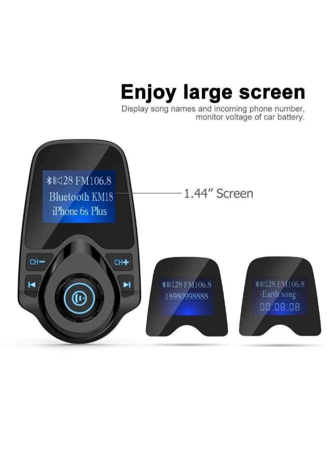 nulaxy Wireless Car Bluetooth FM Transmitter - Image 1