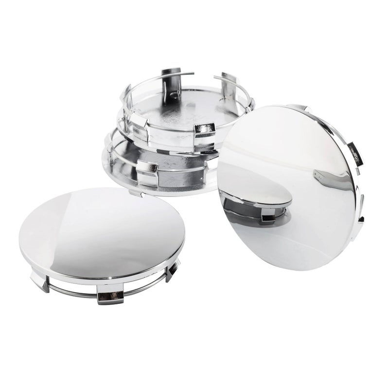 DewFlew 4Pcs Wheel Center Caps for 2005-2013 GMC Wheel Rim, Compatible with Sierra/Yukon/Denali Hub Caps, Chrome Outer 83mm(3.27in) Inner 76.4mm(3in) - Image 2