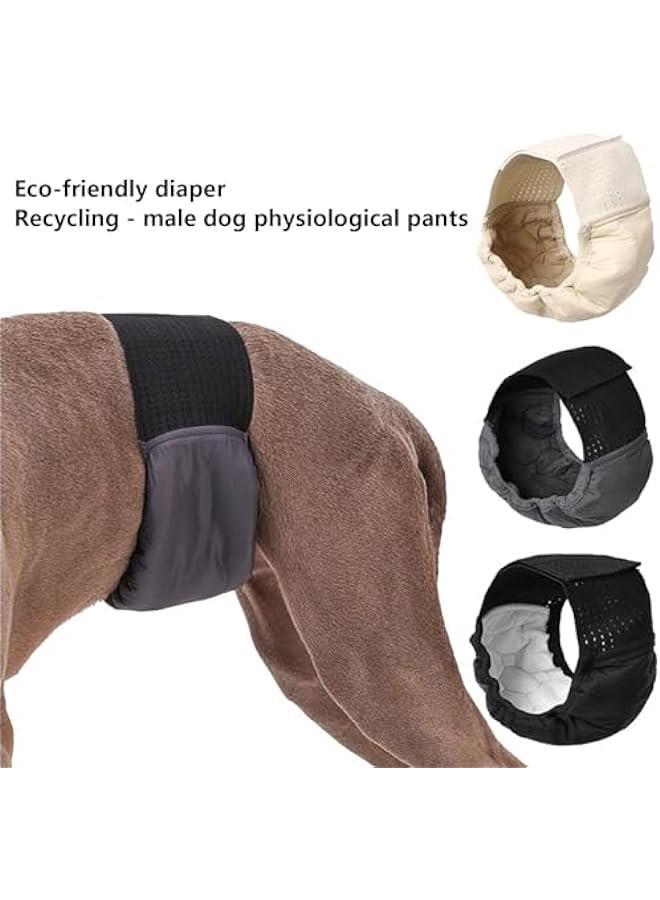 حفاضات كلاب الذكور عالية الامتصاص، قابلة للغسل وناعمة للحيوانات الأليفة، تناسب تدريب الجراء - Image 5