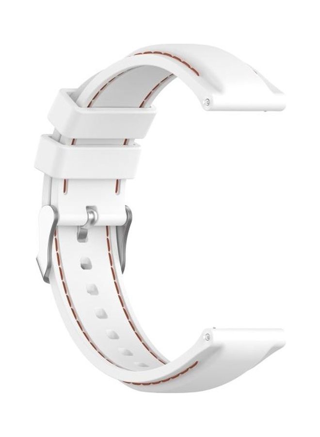 NIBEMINENT Silicone Replacement Strap For Huawei Watch 3 / Pro 22mm White - Image 3