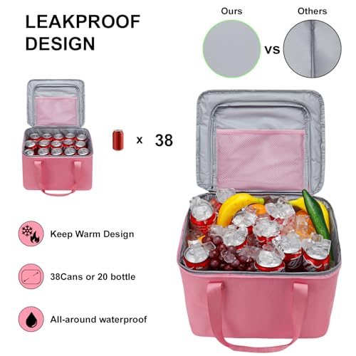 GDNasist Car Trunk Organizer and Storage with Lid & Removable Leakproof Cooler Bag, Car Accessories 6 Removable Dividers for Custom Space, Collapsible Large Trunk Organizers Interior for SUV & Sendan, Black - Image 5