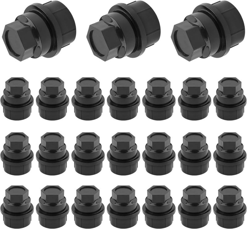 Salior 24PCS Wheel Lug Nut Covers M27x2.0 OEM 15646250 | Bolt Covers Caps for Wheel Lug Nuts Protection,Lug Nut Caps Car Accessories Compatible with Chevrolet GMC Cadillac - Image 1