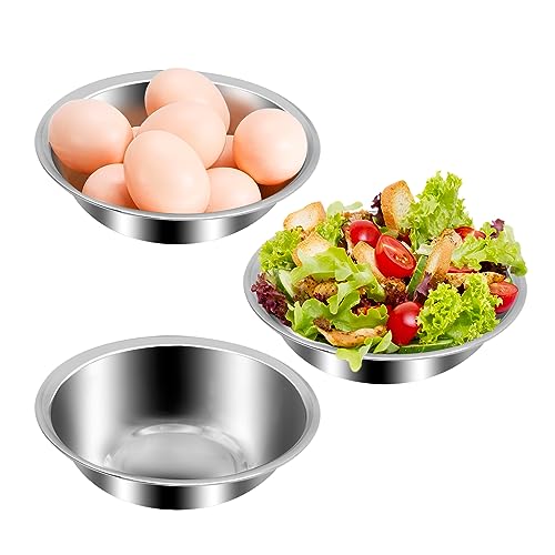 UOIENRT 10 Packs Small Stainless Steel Bowls, 3/4 Quart Prep Bowls with Flat Base, 6 1/2 Inch Wide Metal Bowl for Kitchen Prep Cooking Baking Serving Mixing Cereal - Image 5