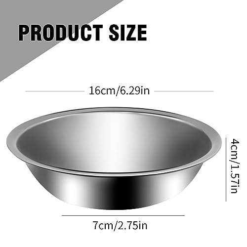 UOIENRT 10 Packs Small Stainless Steel Bowls, 3/4 Quart Prep Bowls with Flat Base, 6 1/2 Inch Wide Metal Bowl for Kitchen Prep Cooking Baking Serving Mixing Cereal - Image 2