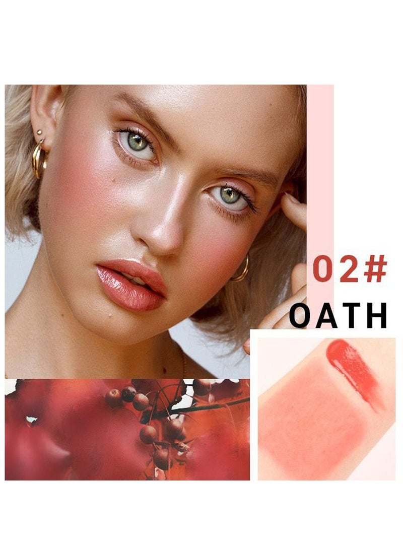 DEROL - Mousse Liquid Cream Blush For Cheeks Face Blushes Stick Palette Bronzer Highlighter Shape Contour Moisturizing And Breathable Matte Finish Long-wearing Waterproof For Women Makeup - Image 1